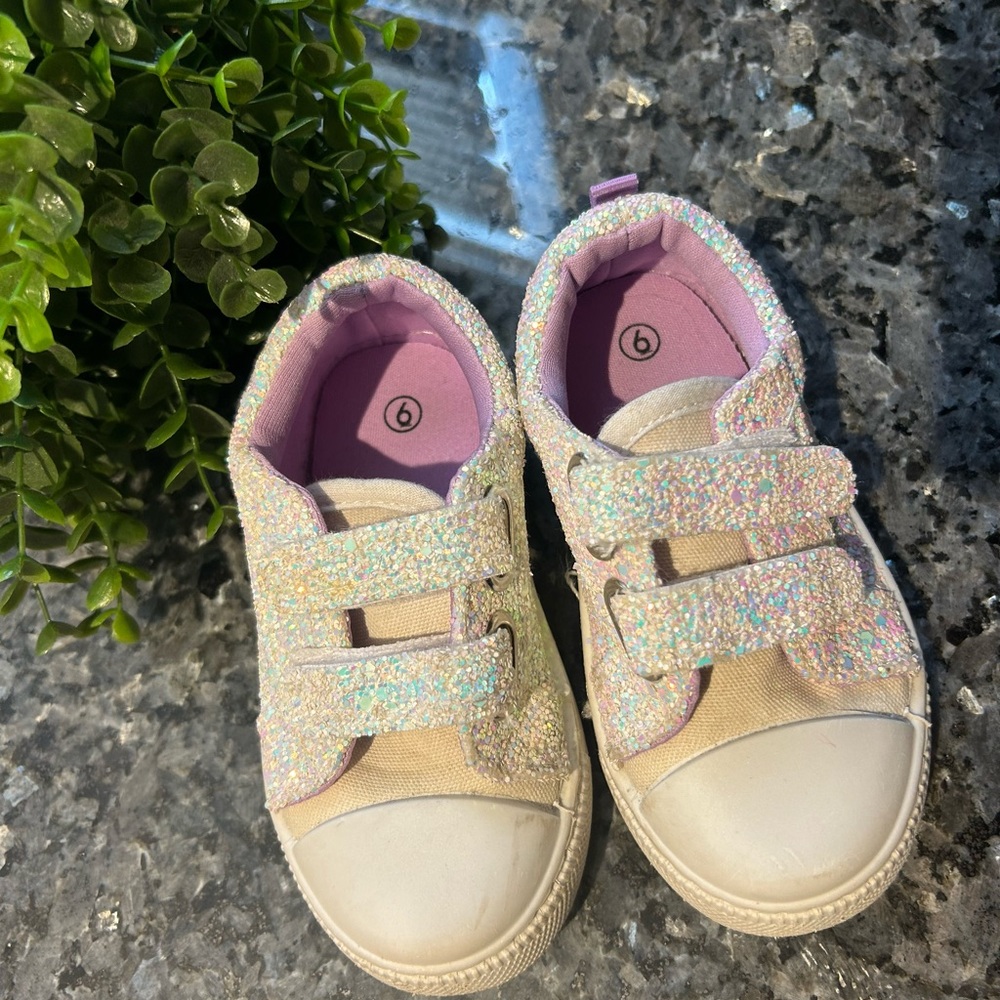 Sparkly White Kids Shoes